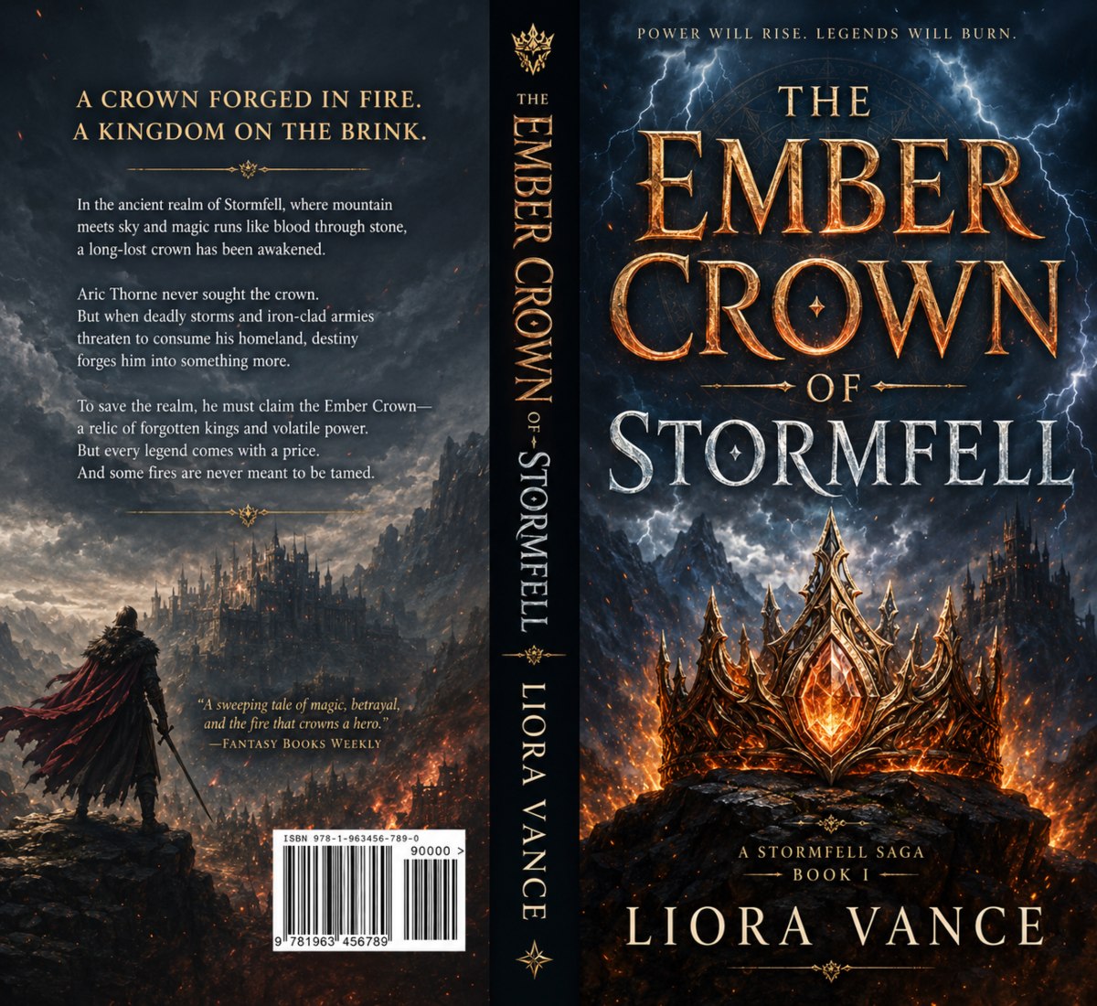 Full wrap KDP book cover sample